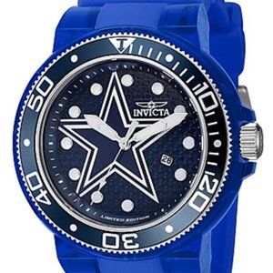 Invicta NFL Dallas Cowboys Limited Edition Men's Watch 51.5 mm, silicon band